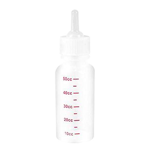 routinfly Hartley Tierflasche, Welpen und Kätzchen, Haustierflasche, Milchbürste, 50 ml, 3-teiliges Set, weich, umweltfreundlich, praktisch, praktisch (weiß) von routinfly