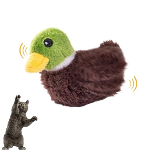 routinfly Interaktives Katzenspielzeug Selbstbeschäftigung, Katzenspielzeug Vogel Flattern, Katzenspielzeug Vogel Spielzeug Katze, Interaktives Katzenspielzeug, Flapping Bird Cat Toy (Eine Ente) von routinfly