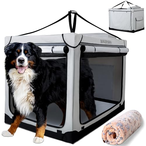 Hundebox für große Hunde, für drinnen und draußen, 122 cm von rovepaws