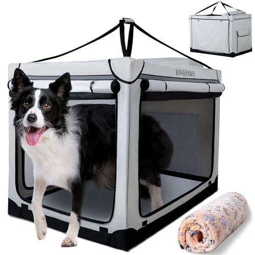 Tragbare Hundebox, weich, zusammenklappbar, 91,4 cm von rovepaws