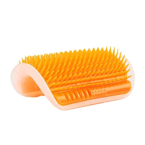 rrrrr Corner Pet Brush Comb Play Cat Toy Plastic Scratch Bristles Arch Massager Self Grooming Cat Scratcher von rrrrr