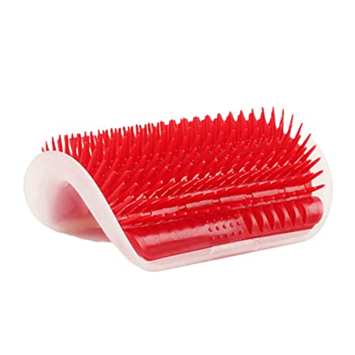 rrrrr Corner Pet Brush Comb Play Cat Toy Plastic Scratch Bristles Arch Massager Self Grooming Cat Scratcher von rrrrr