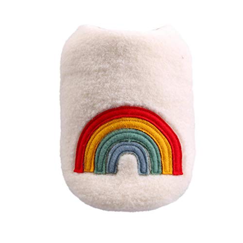 rrrrr Winterkleidung für Hunde, Regenbogenweste, Haustier-Outfits, warme Kleidung für kleine Hunde, Katzenkostüme, Mantel, Jacke, Welpenpullover von rrrrr