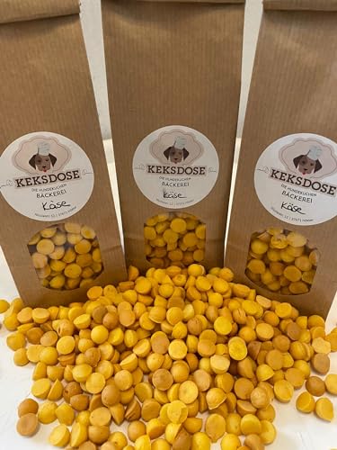 Keksdose Hundekekse 100g Käse-Minis selbstgebacken - Hunde Leckerlie Snacks Trainings Happen Hundebäckerei Ergänzungsfuttermittel Kekse Törtchen Diverse Geschmacksrichtungen von rs-products