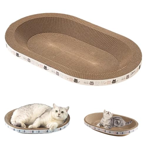 Katzenkratzer, Katzenkratzer Karton, Katzenkratzschüssel, Katzenkratzpad Wellpappe, langlebige Kratzunterlage Lounge Katzenbett für Indoor Katzen Schleifkralle, Katzenliebhaber Geschenk von rujjftsy