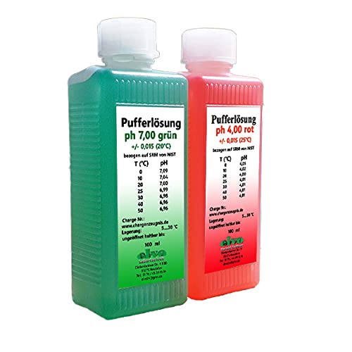 Pufferlösung/Eichlösung SET a` 100 ml pH4+pH7, Kalibrierlösung. von rusepin