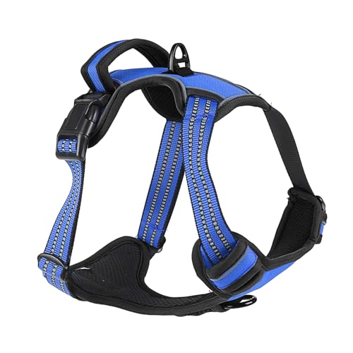 Wuffy TrueSafe Anti Zieh Hundegeschirr Für Sichere und Stressfreie Spaziergänge Mit Ihrem Hund (Blau, XL) von schlafhimmel