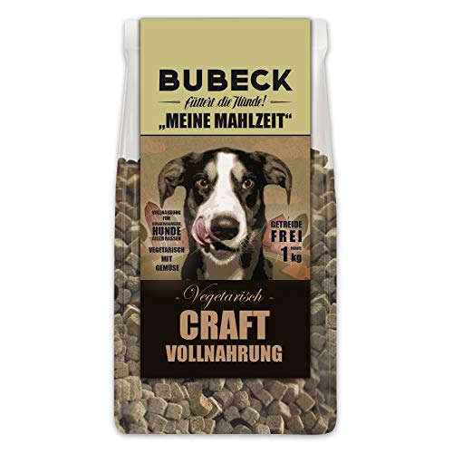 BUBECK | getreidefreies Trockenfutter | Verschiedene Sorten | Premium Trockenfutter für ausgewachsene Hunde Aller Rassen (Vegetarisch, 1 Kg) von seit 1893 Bubeck