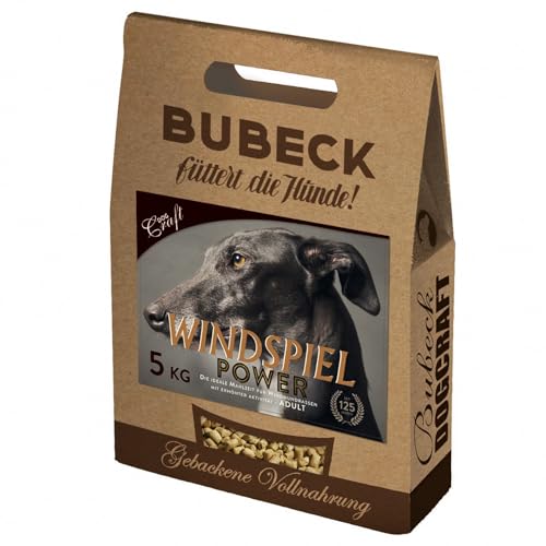 Hundefutter | Windspiel Power | Trockenfutter mit Lammfleisch & Weizenmehl | Single Protein | für Windhunde (5 Kg) von seit 1893 Bubeck