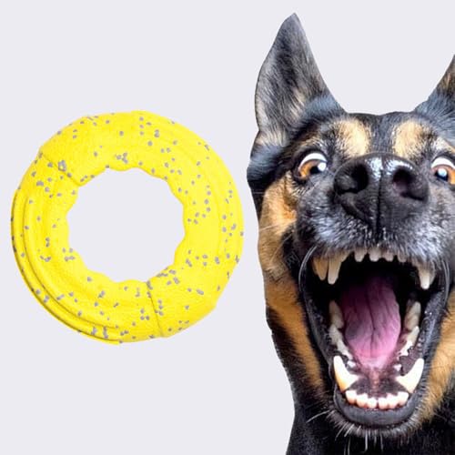 senmew Pfotenstern Kauzauber Ball, Kauzauber Ball für Hunde, Pfotenstern Magic Ball, Hundeball-Spielzeug für Aggressive Kauer, Geeignet FüR Hunde Zum ZäHneknirschen Und Spielen (Frisbee) von senmew