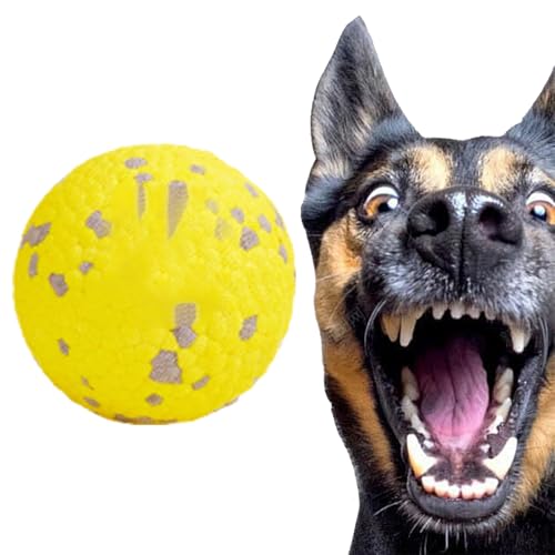 senmew Pfotenstern Kauzauber Ball, Kauzauber Ball für Hunde, Pfotenstern Magic Ball, Hundeball-Spielzeug für Aggressive Kauer, Geeignet FüR Hunde Zum ZäHneknirschen Und Spielen (HüPfball) von senmew