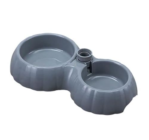 Doppel-Schüssel für Hunde und Katzen mit Wasserspender Ideal Star 31,5 x 18 x 6,6 h von senza