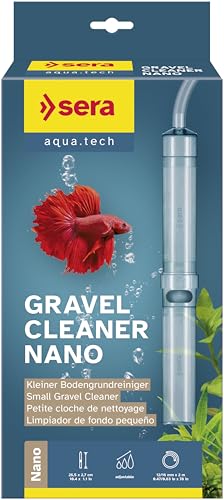 sera Gravel Cleaner Nano | Aquarium Bodengrundreiniger rund | Mulmsauger für Nano-Aquarien | Reiniger für Aquariumkies | Bodenreiniger mit Bypassöffnung | Absauger für Mulm | Schlauch- & Filterzubehör von sera