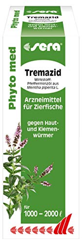 sera Phyto med Tremazid 100 ml - Pflanzlicher Wasseraufbereiter gegen Haut- und Kiemenwürmer von sera