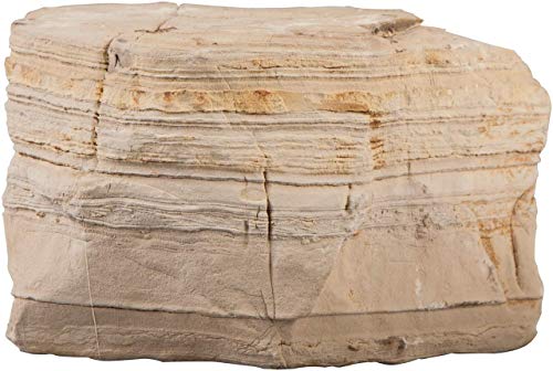 sera Rock Desert L 2 - 3 kg - Hellbeiger Naturstein mit horizontalen Furchen von sera