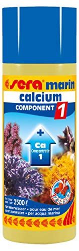 sera marin COMPONENT 1 Ca 250 ml - Enthält wichtiges Calcium für den Skelettaufbau von Korallen und andere Niederen Tieren, Wasseraufbereiter Meerwasser von sera