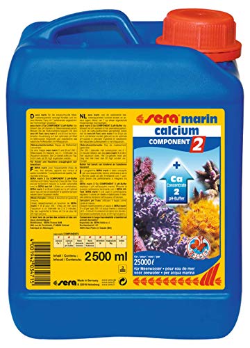 sera marin COMPONENT 2 Ca pH-Buffer 2,5 Liter - Stabilisiert das pH-System im Meerwasseraquarium, Wasseraufbereiter Meerwasser von sera