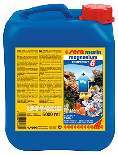 sera marin COMPONENT 6 magnesium 5 Liter - Enthält wichtiges Magnesium, Wasseraufbereiter Meerwasser von sera