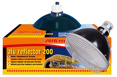 sera reptil alu reflector 200 - Klemm- und Hängelampe für Terrarien, 1 Stück (1er Pack) von sera