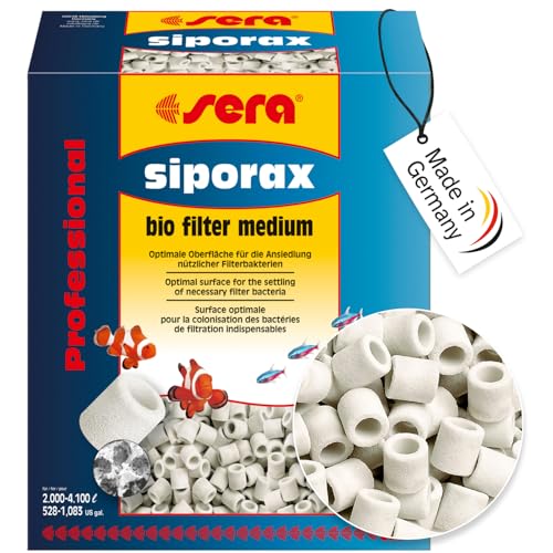 sera siporax Aquarium Filtermaterial 10 L (2,9 kg) | Maximale Optimierung der biologischen Filterung | Bio-Filter Medium | Biologische Filterung für Aquarien von sera