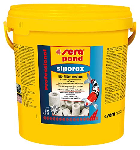 sera siporax pond Professional 25 mm 10.000 ml (2 kg) - vollbiologisch selbst reinigendes Hochleistungs- Filtermaterial für den Gartenteich & Koi, Teich Wasseraufbereiter, entfernt Nitrit (NO2), für alle Teichfilter von sera