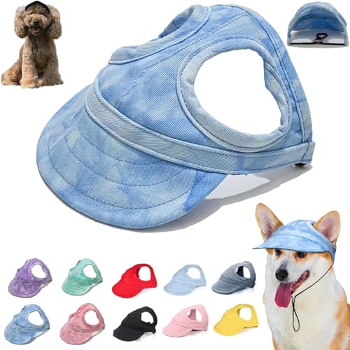 Outdoor Sun Protection Hood for Dogs, Summer Sun Hat for Dogs Cats, Dog Outdoor Sun Protection Hat,Hat Sun Sun Protection Visors for Dogs,Dog Sun Visor Pet Outdoor Cap,Dog Canvas Sun Hat (L,C) von seuloo