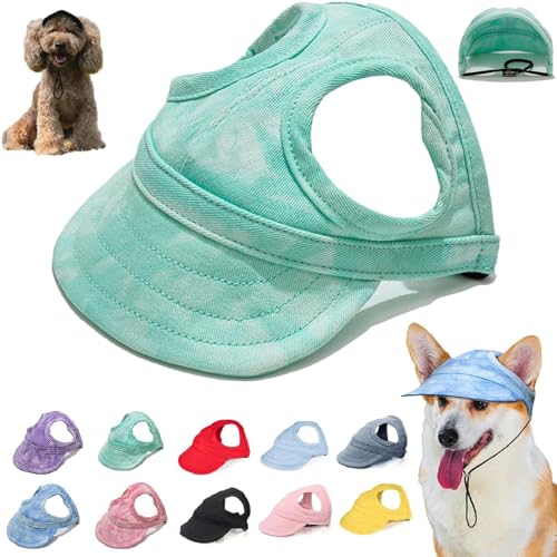 Outdoor Sun Protection Hood for Dogs, Summer Sun Hat for Dogs Cats, Dog Outdoor Sun Protection Hat,Hat Sun Sun Protection Visors for Dogs,Dog Sun Visor Pet Outdoor Cap,Dog Canvas Sun Hat (L,D) von seuloo