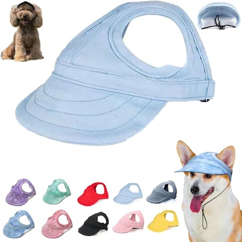 Outdoor Sun Protection Hood for Dogs, Summer Sun Hat for Dogs Cats, Dog Outdoor Sun Protection Hat,Hat Sun Sun Protection Visors for Dogs,Dog Sun Visor Pet Outdoor Cap,Dog Canvas Sun Hat (L,E) von seuloo