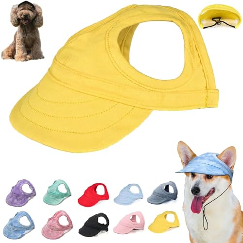 Outdoor Sun Protection Hood for Dogs, Summer Sun Hat for Dogs Cats, Dog Outdoor Sun Protection Hat,Hat Sun Sun Protection Visors for Dogs,Dog Sun Visor Pet Outdoor Cap,Dog Canvas Sun Hat (L,F) von seuloo