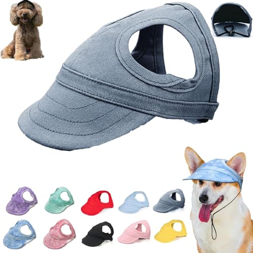 Outdoor Sun Protection Hood for Dogs, Summer Sun Hat for Dogs Cats, Dog Outdoor Sun Protection Hat,Hat Sun Sun Protection Visors for Dogs,Dog Sun Visor Pet Outdoor Cap,Dog Canvas Sun Hat (L,H) von seuloo