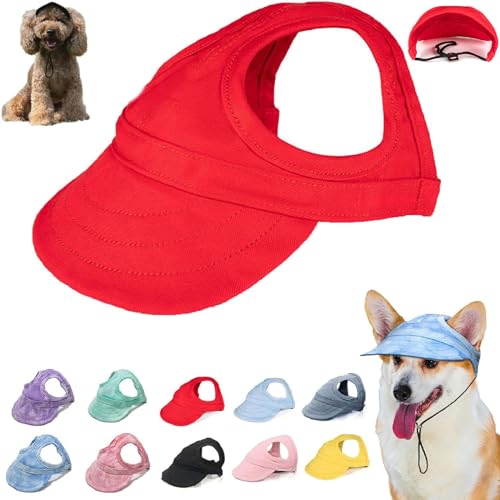 Outdoor Sun Protection Hood for Dogs, Summer Sun Hat for Dogs Cats, Dog Outdoor Sun Protection Hat,Hat Sun Sun Protection Visors for Dogs,Dog Sun Visor Pet Outdoor Cap,Dog Canvas Sun Hat (L,I) von seuloo