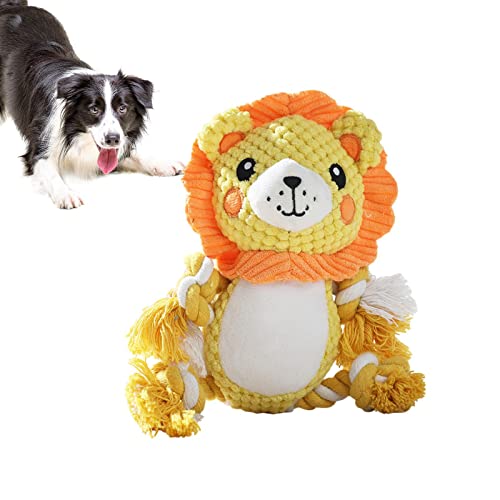 shangjia Quietschende Spielzeuge für Hunde | Quietschendes Hundespielzeug für Aggressive Kauer | für kleine, mittlere und große Haustiere, Löwe oder AFFE, süßes Hundespielzeug, unterstützt aktives von shangjia