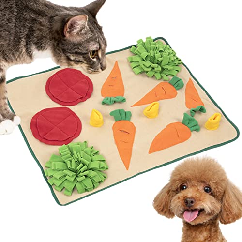 shangjia Schnüffelmatte für Hunde - Schnüffelspielzeug für Haustiere | Happy Farm Dog Feeding Mat, Interaktives Hundespielzeug, Futtermatte fördert die Nahrungssuche für Training und Stressabbau von shangjia