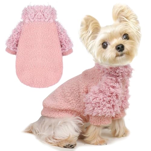 Chihuahua Sweatshirt Hundekleidung für Kleine Hunde Mädchen Junge Hundepullover Weicher Fleece-Mantel für Kleine Mittlere Hund Warme Hund Katze Kleidung Weiche Welpen Katze Kleidung von shifenmei