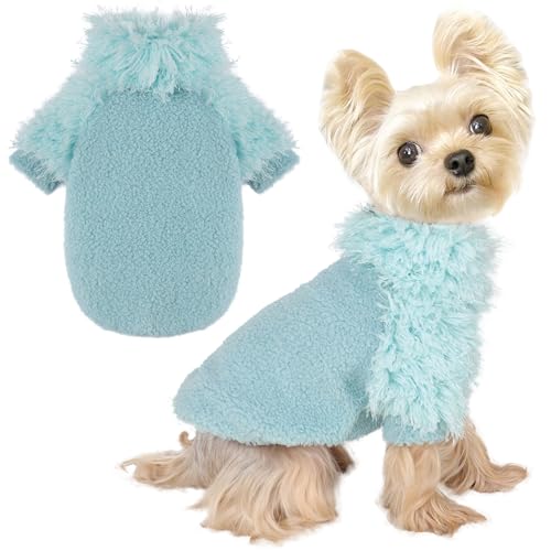 Klassischer Hundepullover, Chihuahua-Sweatshirt, Hundekleidung für kleine Hunde, Mädchen, Jungen, weicher Fleece-Mantel für kleine Hunde, Katzenkleidung, weiche Welpen- und Katzenbekleidung von shifenmei