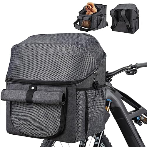 Fahrradkorb für Hunde, Faltbar Vorne Hundefahrradkorb Hundekorb Hunderucksack mit Lenkeradapter für kleine Haustier, Hund, Katze von shirylzee