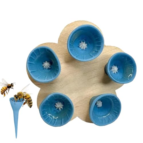 Bienen Insekten Trinkbecher | Bienenbecher Für Den Garten | Bienenbecher Wasser Für Bienengarten | Durstige Bestäuber Brauchen Etwas Zu Trinken | Biene Trinkbecher Set In Lebendigen Farben von shizuku