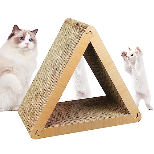 Kratzbrett für Katzen, recycelbar, aufrecht, gewellt, zum Kratzen, Indoor-Ornament, Katzenunterhaltung, Spielzeug für Wohnzimmer, Schlafzimmer, Kätzchennest, Spielzimmer, Balkon von shizuku