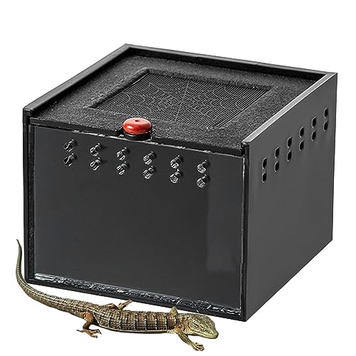 Reptilien-Futterbox – Eidechsenkäfig, Eidechsenkäfig, Reptilien-Terrarium und Gehege, Haustiergehege, tragbarer Tier-Lebensraumkäfig, Reptilien-Futterkäfig, Acrylbox für Spinne von shizuku