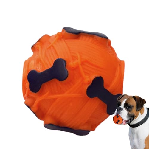 shizuku Interaktives Hundespielzeug, Leckerli-Ball, quietschendes Hundespielzeug, Hundetraining, Quietschball, Zahnknirschen, Kauspielzeug, Leckerli-Spender von shizuku