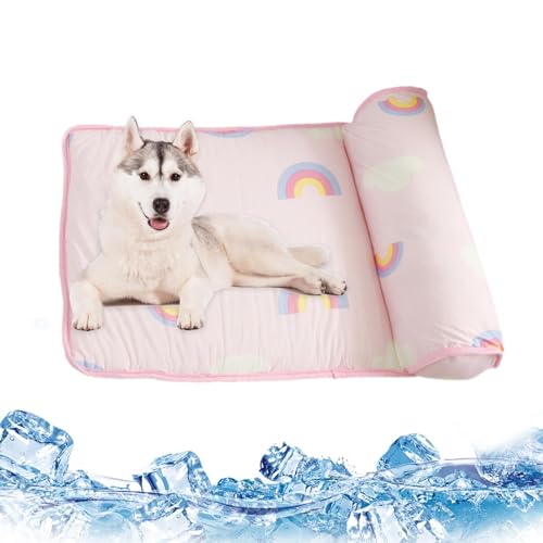 shizuku Kühlmatte für Hunde | Kühlende Hundematte Decke – tragbare atmungsaktive Haustier-Kühlbett-Matte Pad Decke für kleine, mittelgroße Haustiere, Katzen von shizuku