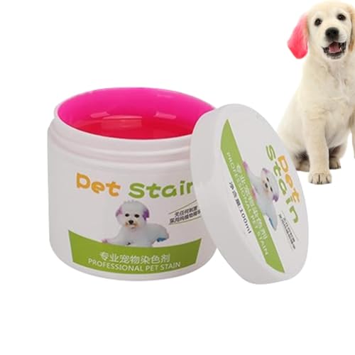 shizuku Tierhaarfärbemittel – 100 ml Hundehaarfärbemittel, einfach zu verwenden, Pflanzenextrakt, helle Farbe, Tierhaarfarbe, modische Haustierpflege für Haustiere, Hunde, für Haustiere von shizuku