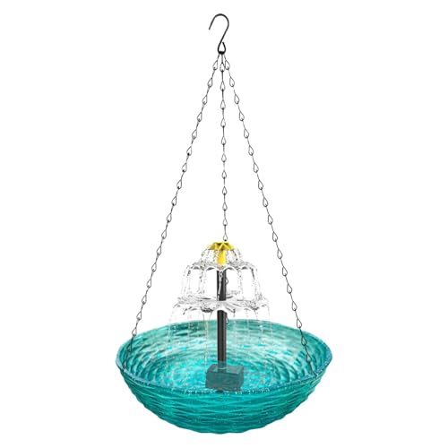 Bird Water Fountain, Bird Hanging Waterer, Bird Bath Feeder, Decorative Birds Water Feeder, Bird Hanging Water Fountain, Garden Bird Bath with Fountain for Outdoor Decor von shjxi