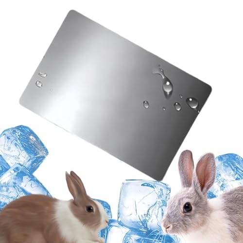 Cooling Aluminum Plate Hamster | Chinchilla Ice Pad Heat Dissipation | Plate Summer Cooling Supplies Cooling Mat Dog Crate Reusable Aluminum Cooling Mat Pets Cooling Sleep Mat for Puppies and Kittens von shjxi