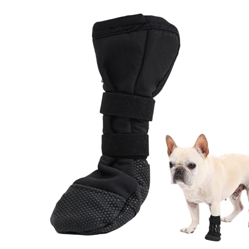 Dog Wound Recovery Boot, Waterproof Animal Foot Covers, Non-Slip Paw Gumboots, Breathable and Lightweight Protectors for Pet Feet Protection, Black, Multiple Sizes von shjxi