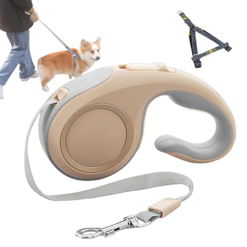 Long Retractable Dog Lead, Pet Lead with Anti-Slip Handle, Adjustable Puppy Jogging Traction Tool, Long Lasting Walking Rope for Outdoor Adventures, 7.09x4.13x1.57 Inches von shjxi