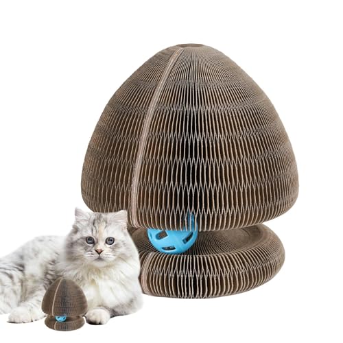 Organ Cat Scratching Board With Corrugated Paper And Interactive Ball, Indoor Cat Scratcher Pad For Kittens, Reduces Boredom, Physical Exercise Toy For Living Room And Study Corrugated Paper Cat Scrat von shjxi