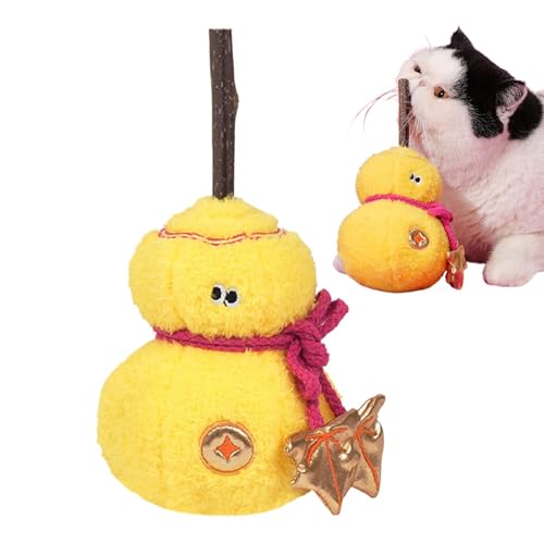 shjxi Catnip Toys for Indoor Cats, Gourd-Shaped Scratching Toy, Catnip Stuffed Doll, Oral Cleaning and Sharpening Plush, Sturdy Material, Interactive Exercise for Kittens von shjxi