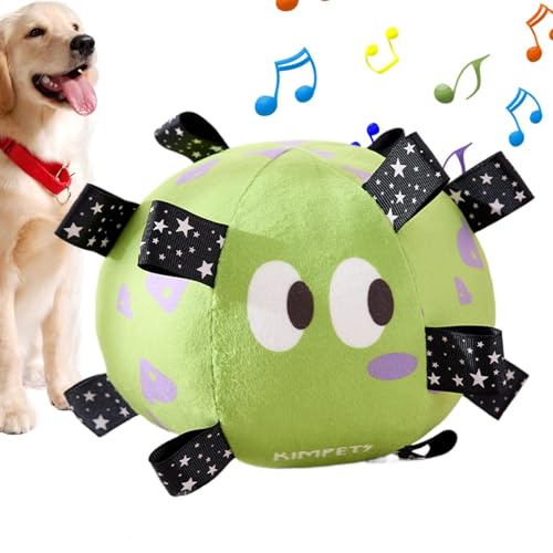 shjxi Dog Chew Soccer Ball with Straps, Squeaky Medium and Large Dog Interactive Play Ball, Aggressive Chewing Toy for Active Dogs, Tough Rubber Soccer Ball for Dogs, Ideal for Fetch and Play von shjxi