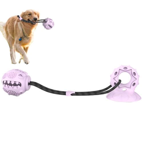 Interaktiver Slow Feeder Treat Ball | Saugnapf Hundespielzeug | Hundespielzeug mit Saugnapf | Hundespielzeug Unzerstörbar Hundespielzeug für Aggressive Kauer Hunde Anreicherung Zähne von shjxi